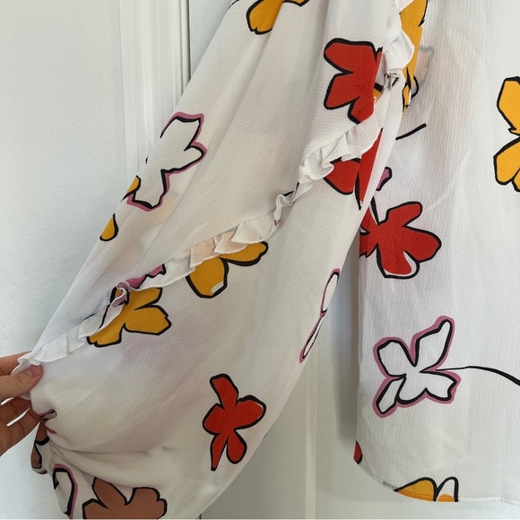 Ted Baker Thurso Floral High-low Blouse - Picture 6 of 8